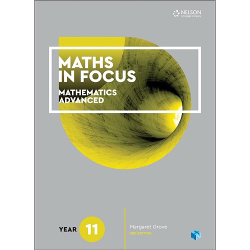 9780170413152 - Maths In Focus 11 Advanced Student Book + 1 Code 