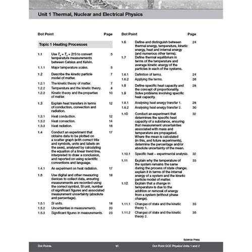 9780855837990 - Dot Point QCE Physics Units 1-2 - Kookaburra ...