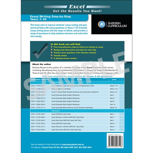 excel essay writing step by step