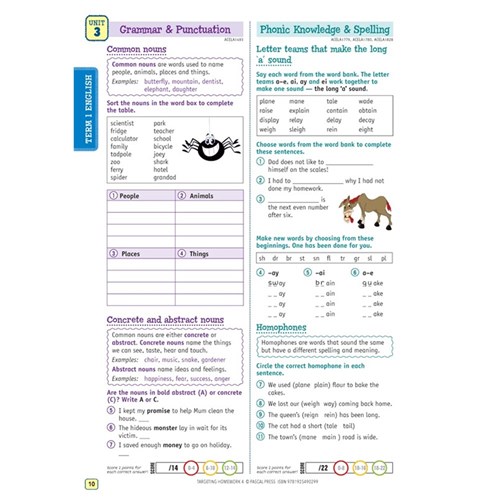 targeting homework year 4 answers