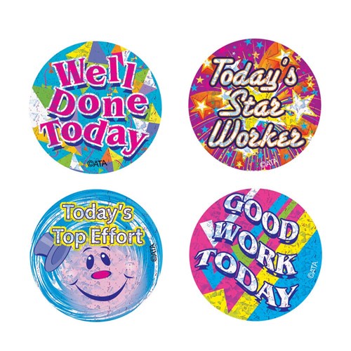 LMS163 - Large Merit Stickers - Today's Top Worker Holographic ...