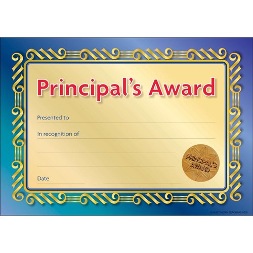 PC333 - Certificate - Principal Formal Seal - Kookaburra Educational ...