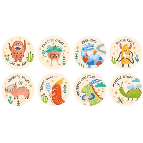 ZAAMS109 - Merit Stickers - Monsters - Kookaburra Educational Resources ...