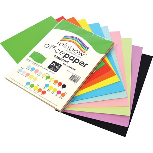 ZAPROPA4100AS - Rainbow Office Paper A4 Asst - Kookaburra Educational ...