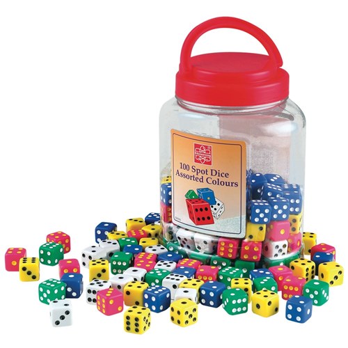 ZCM52086 - Dot Dice Jar - Kookaburra Educational Resources - one of ...