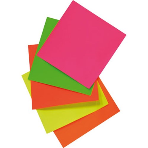 ZQU80330 - Brenex Paper Squares Fluoro 127mm Single Sided - Kookaburra ...