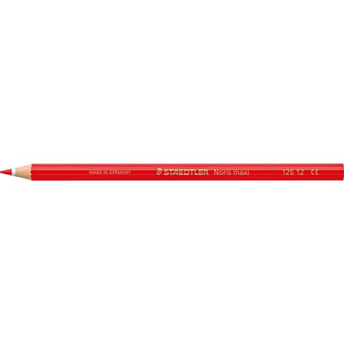 ZSD126 12-2EA - STAEDTLER Noris Club Maxi Learner Coloured Pencil Red ...