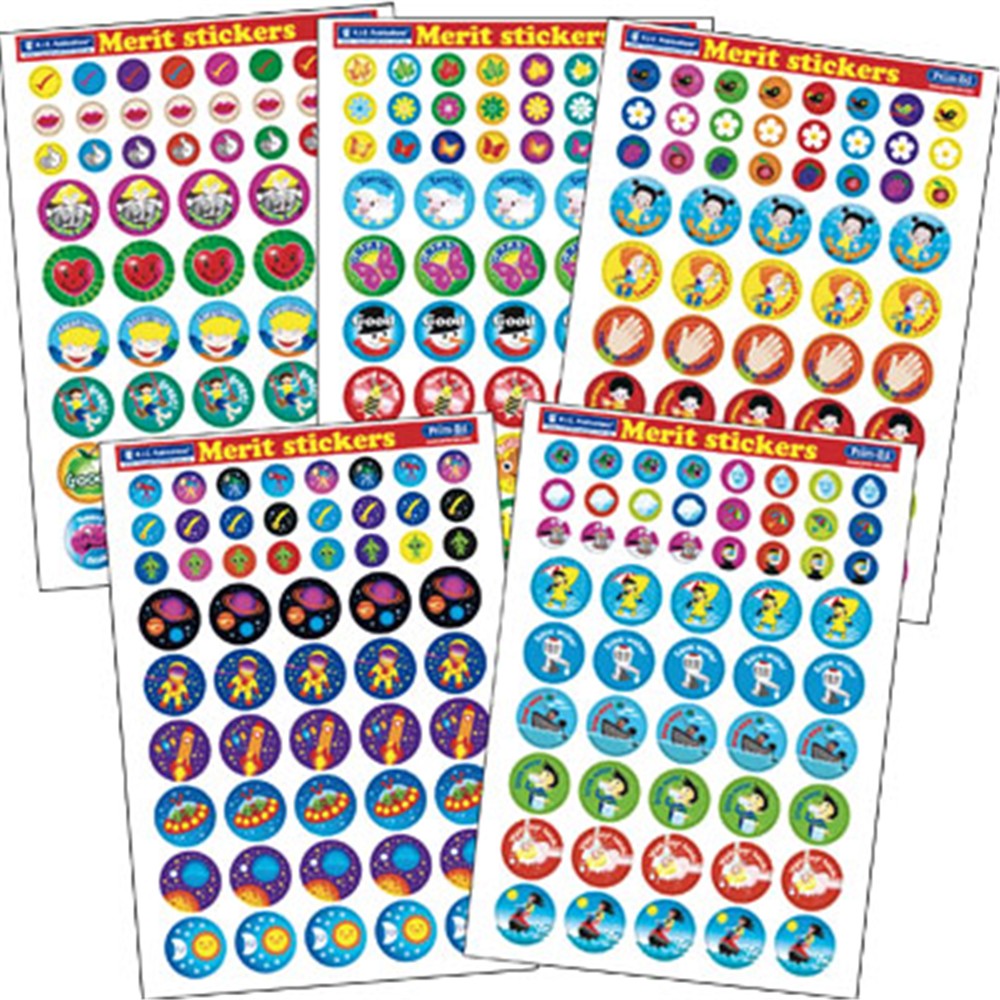 9321862005912 - Merit Stickers - Early Years Themes Science ...