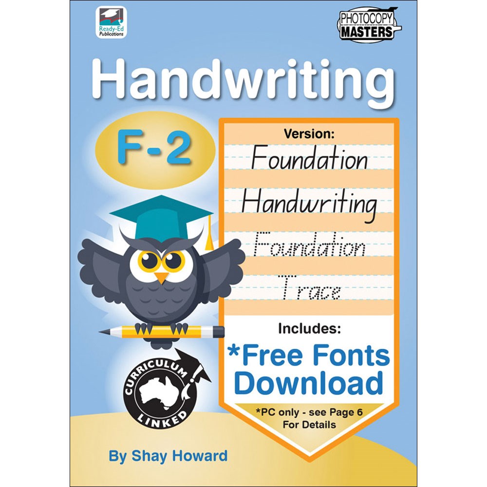 9781925611434 handwriting nsw foundation f 2