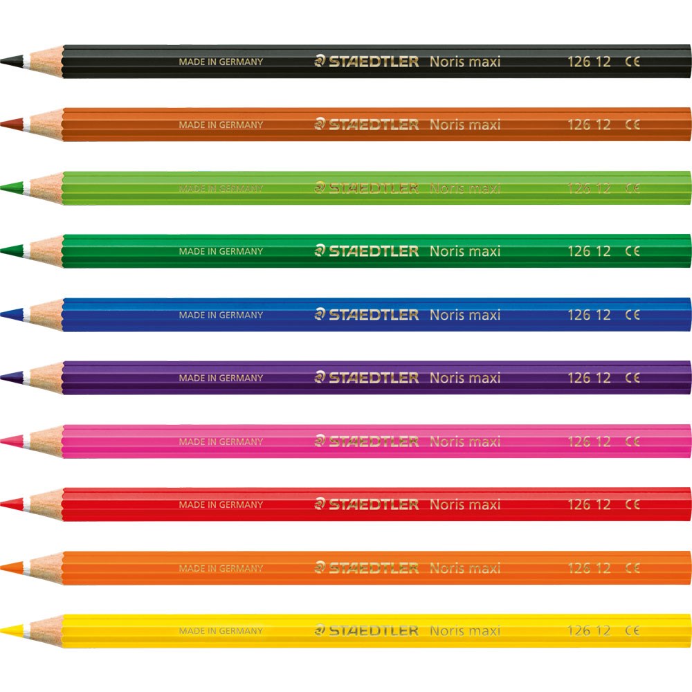 Zsd126 12nc10 - Staedtler Noris Maxi Learner Coloured Pencils 